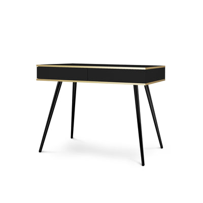 Toaletka 102x80 cm w stylu modern classic | Meva Czarny Czarny
