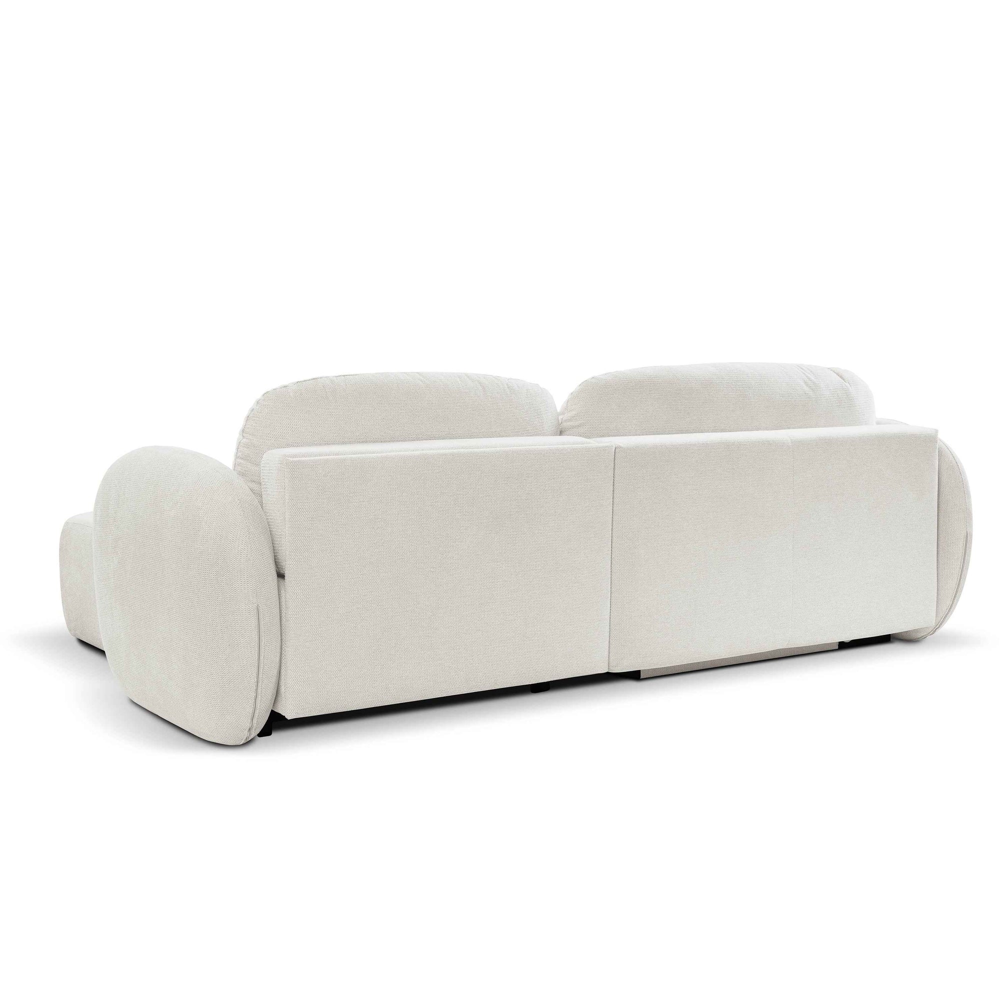 Narożnik z funkcją spania DL 248 cm w stylu nowoczesnym – tkanina Aragon, sprężyny bonell, pojemnik | OLEMO