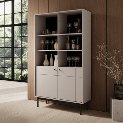 Witryna 104x185 cm w stylu japandi | Sabi