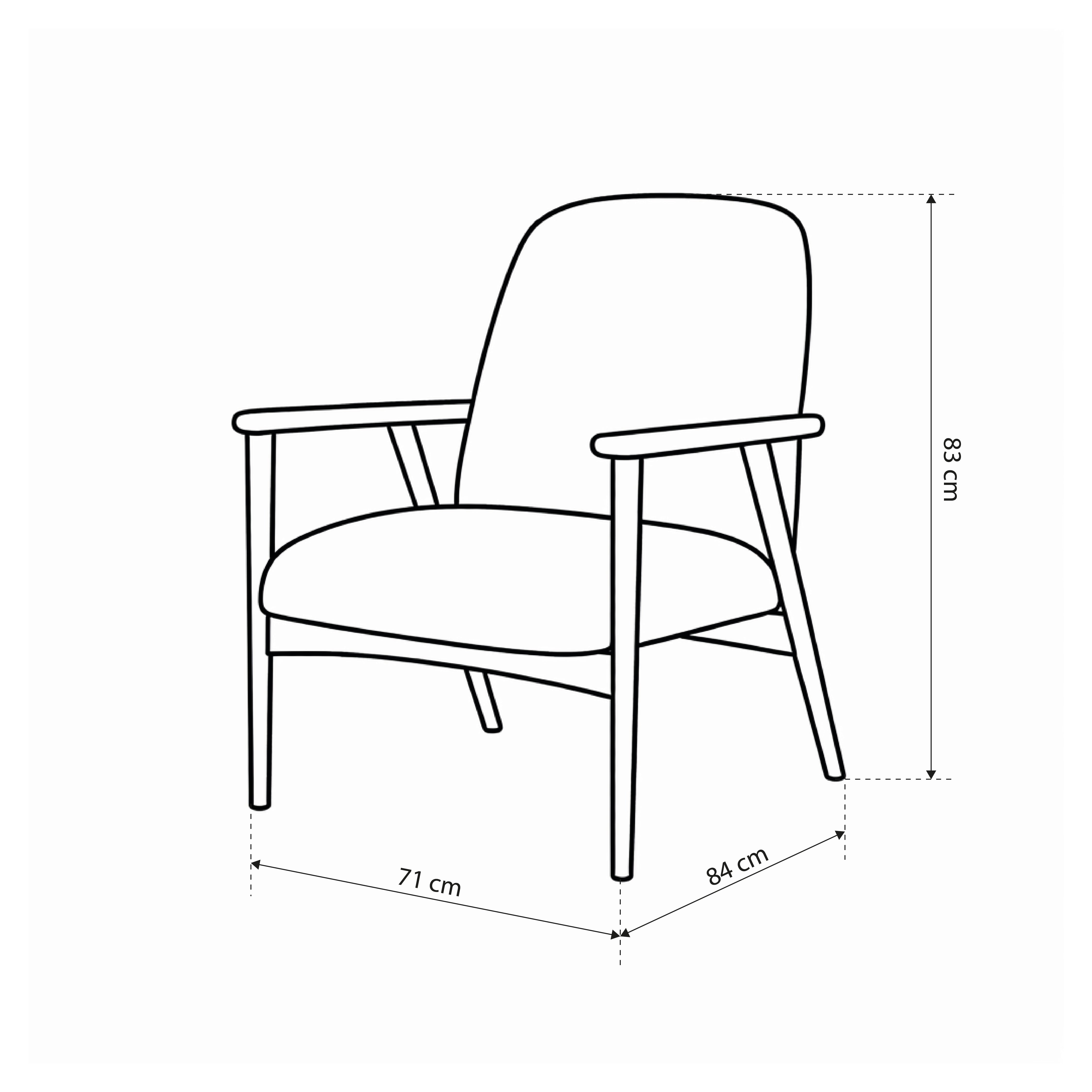 Relaxation armchair in Scandinavian style | Ren