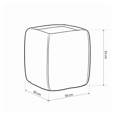 Bedside table 50x55 without drawers in minimalist style | Neria