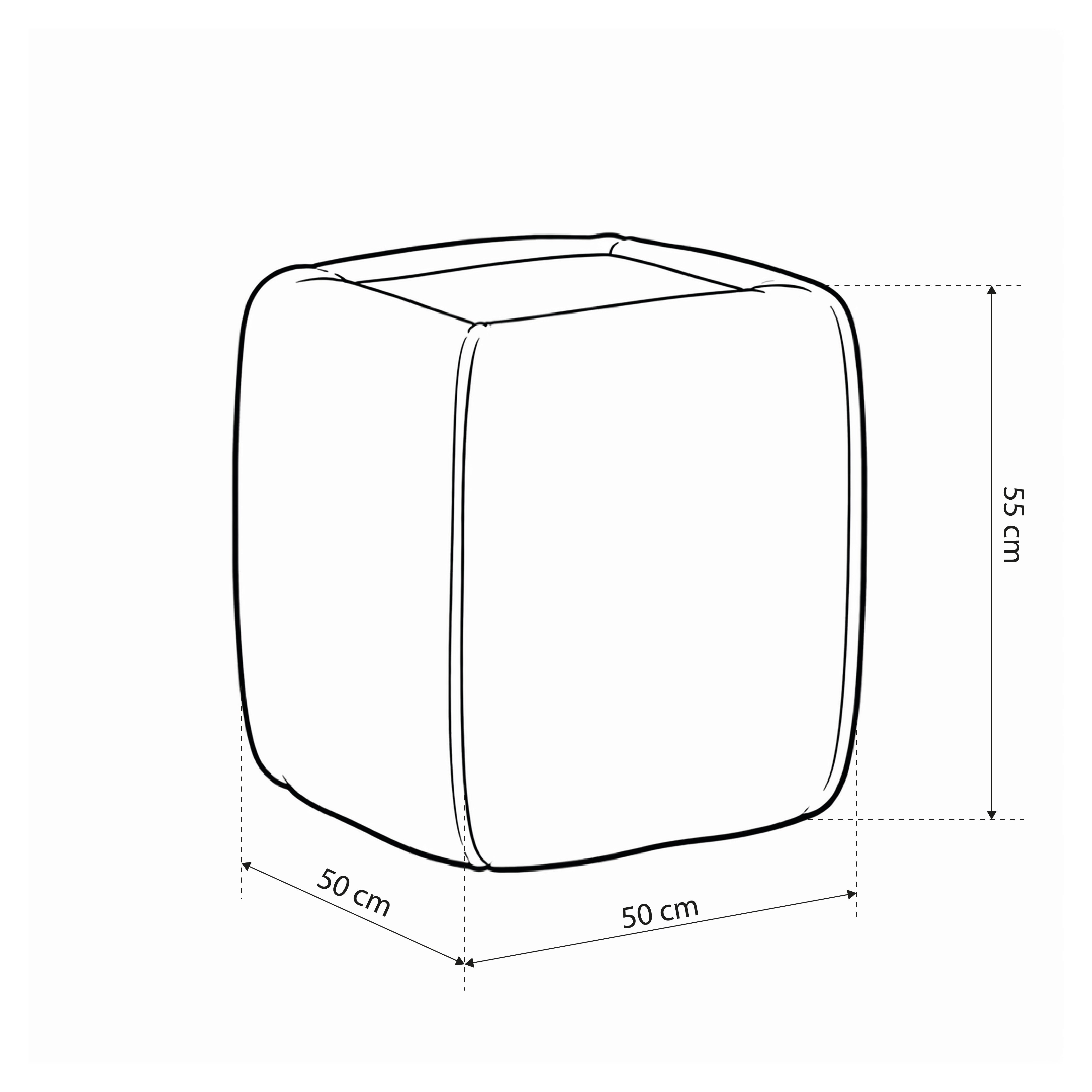 Bedside table 50x55 without drawers in minimalist style | Neria