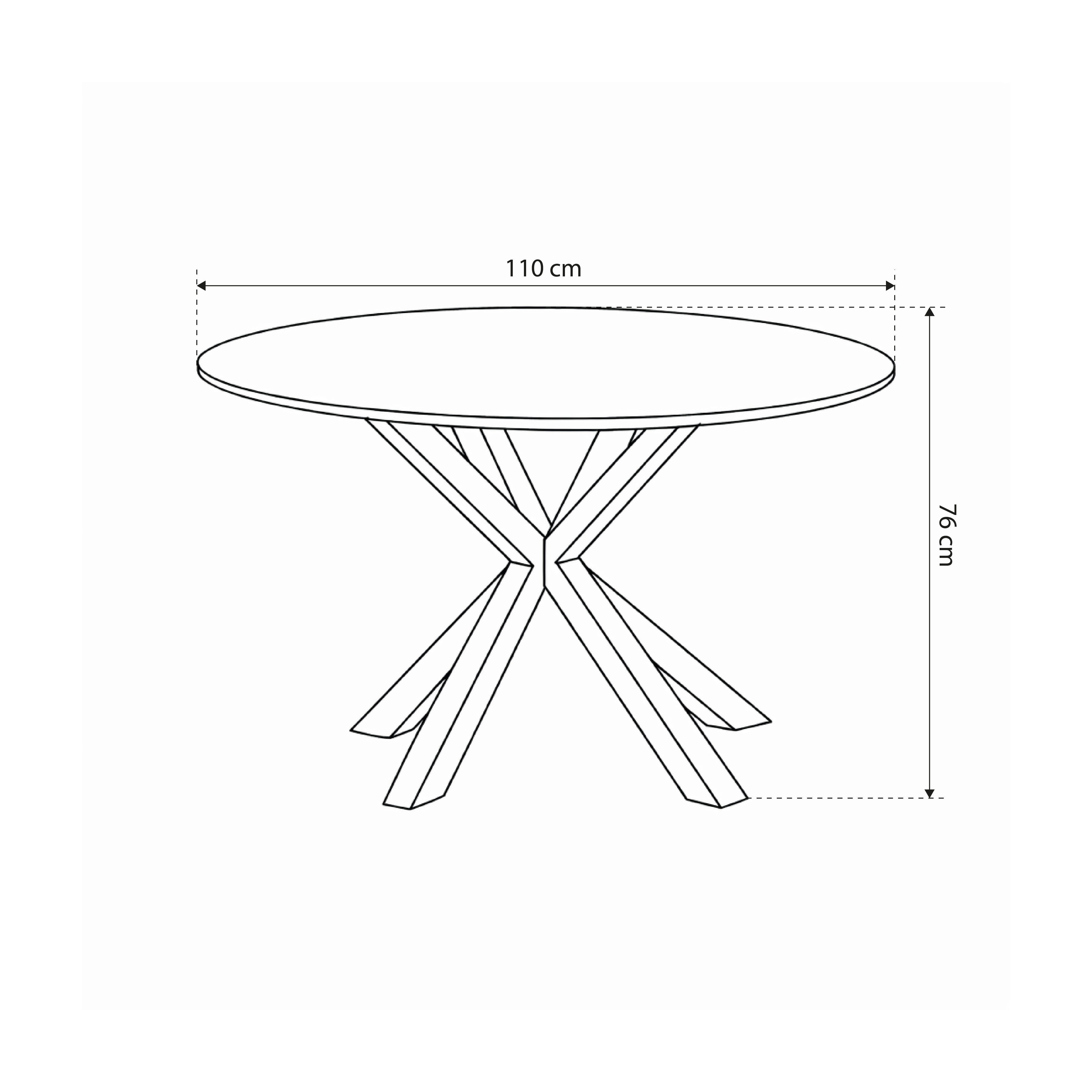 Round table for the living room and dining room in elegant style | Morial