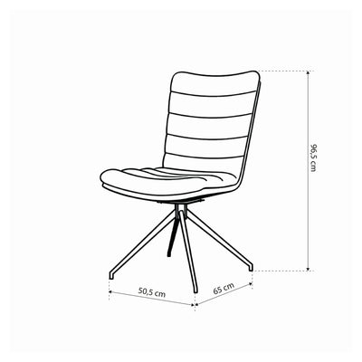 Set of two swivel chairs in modern style | Ondris