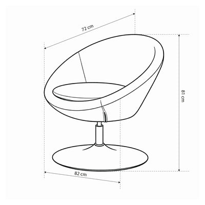 Swivel relaxation armchair in soft style | Otulo