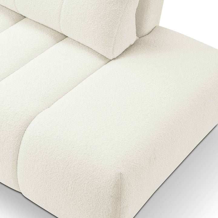 Narożnik z funkcją spania DL 276 cm w stylu nowoczesnym – tkanina Lambi, dekoracyjne przeszycia, pojemnik | BALOA