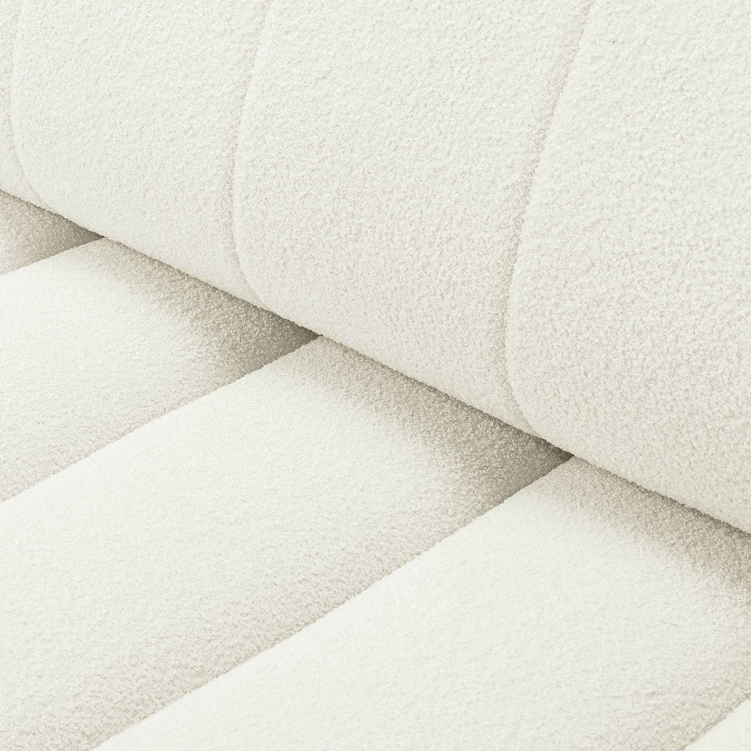 Narożnik z funkcją spania DL 276 cm w stylu nowoczesnym – tkanina Lambi, dekoracyjne przeszycia, pojemnik | BALOA