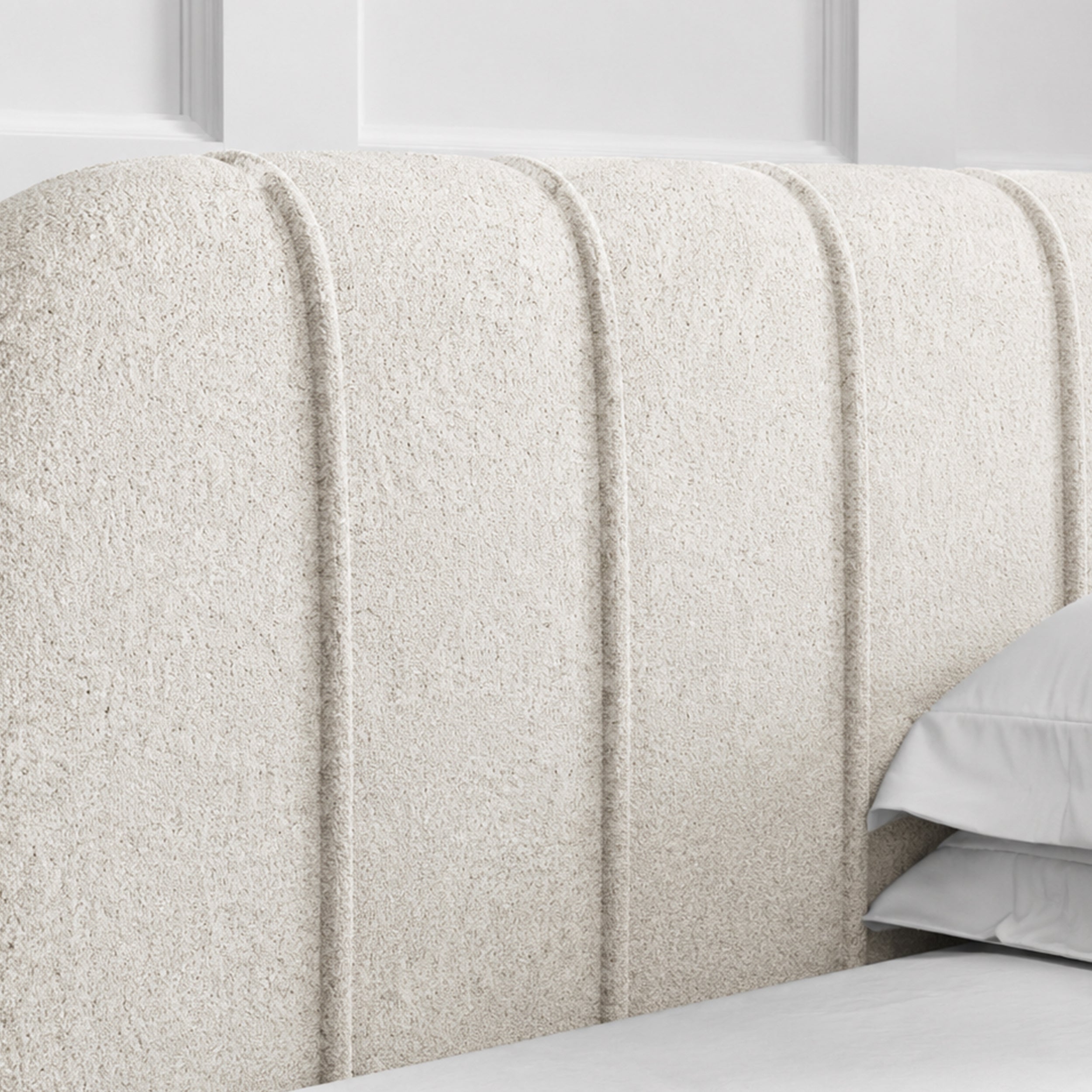 Upholstered bed with storage in a modern style | Apfella