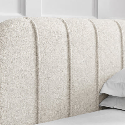 Upholstered bed with storage in a modern style | Apfella