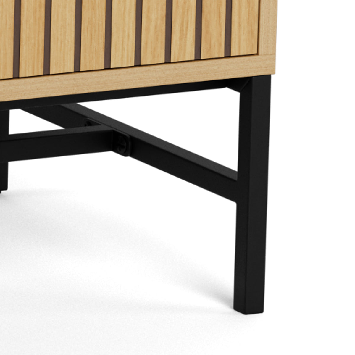 Sideboard 158x81 with a lamella front in a modern style | Bambouz