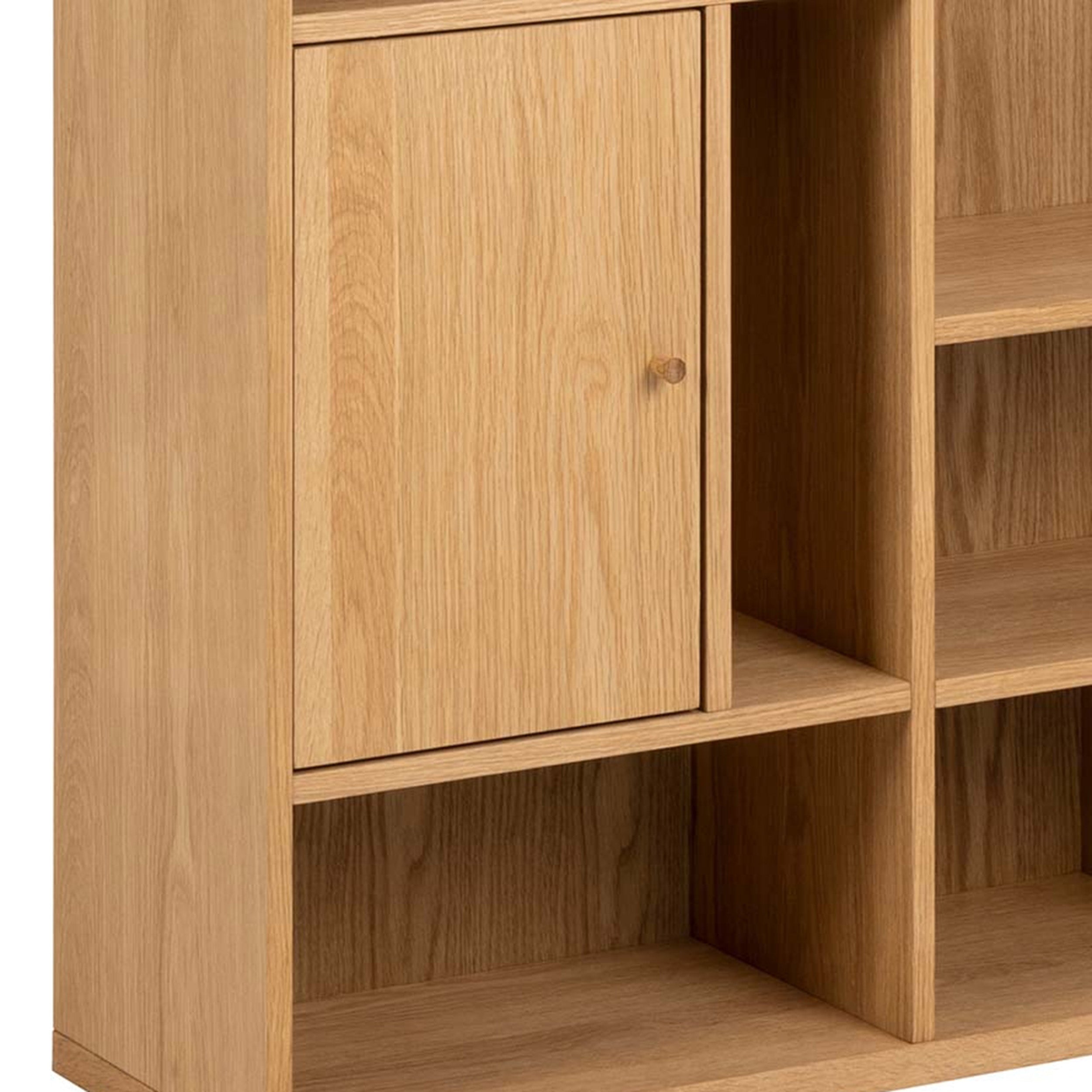 Regał do salonu 90x180 w stylu japandi | Asymo