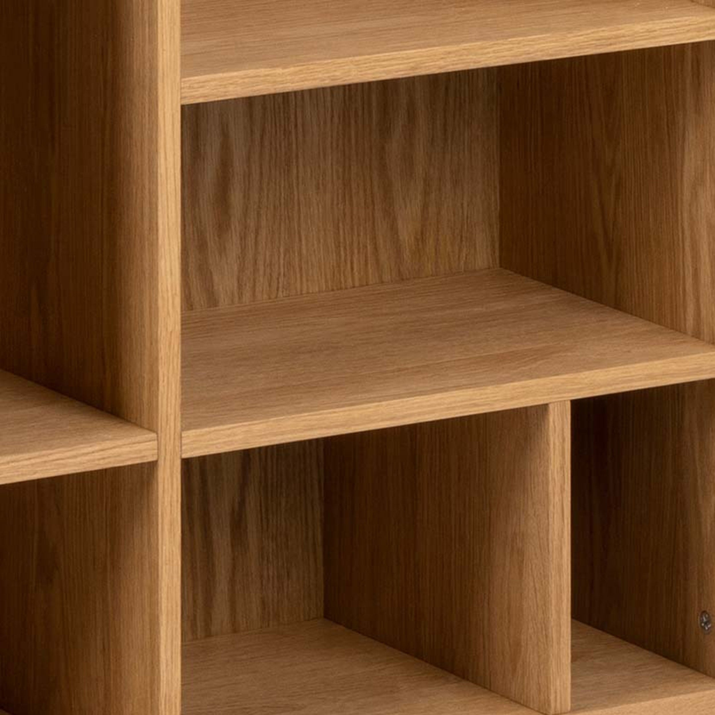 Regał do salonu 90x180 w stylu japandi | Asymo